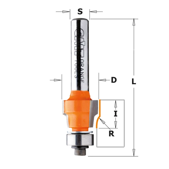 CMT Freză pentru curățare și rotunjire muchii, R=0,4-1,6; S=6,35-8