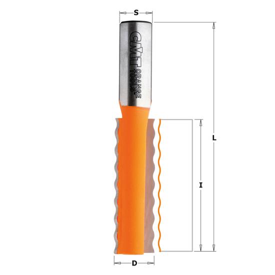 CMT Freză cu profil ondulat, pentru îmbinări panouri acrilice, S=12-12,7