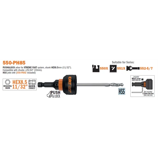 01.CMT Push&Lock burghiu pentru carote
