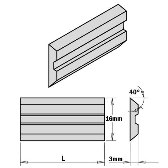CMT Cuțit industrial "CENTROLOCK"