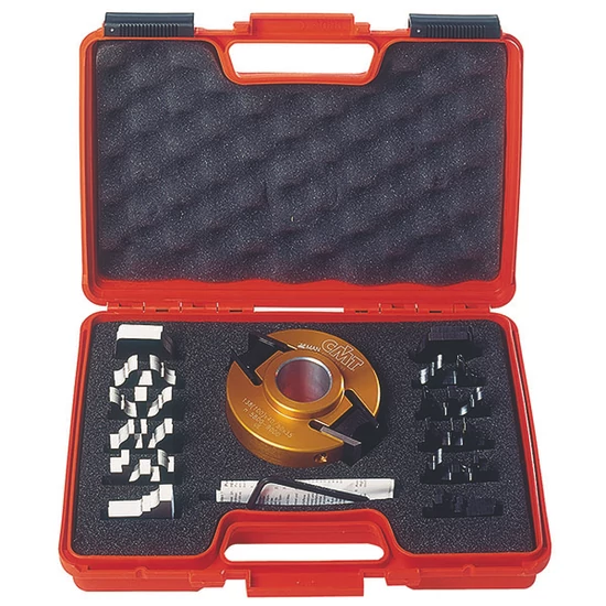 CMT Set cap de frezare cu limitator de aschie cu 7 plăcuțe profilate100x40x30