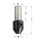 CMT Adaptor pentru burghie elicoidale, 5x38 RH