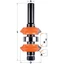 CMT Freză de rotunjit margini reglabil, cu rulment, R=4,76/45°; S=12,7