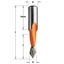 CMT Burghiu găuri străpunse pentru mașina de găurit multiplu, 5x27x57,5 RH