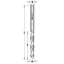 CMT Burghiu elicoidal cu vârful de 60°, 2,5x27x55 DR