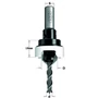 Imagine 1/4 - CMT Coadă adaptor burghiu -zencuitor la 45 ° cu limitator de adâncime