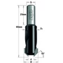 Imagine 1/3 - CMT Coadă adaptor burghiu - zecuitor la 45 °placat cu carbură