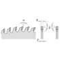 Imagine 2/6 - CMT Pânză circulară universală, set de 5-10 buc D=136-250 B=20-30 Z=18-48