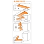Imagine 3/4 - CMT Set freze pentru uși și sertare mobilier de bucătărie, profil 'A-B-C, S=12