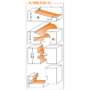 Imagine 3/4 - CMT Set freze pentru uși și sertare mobilier de bucătărie, profil 'A-B-C, S=12