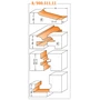 Imagine 4/4 - CMT Set freze pentru uși și sertare mobilier de bucătărie, profil 'A-B-C, S=12