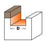 Imagine 3/3 - CMT Freză cu rulment pentru scobit locaș balamale drepte, D=12,7-31,7; S=6-12,7