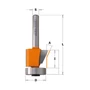 Imagine 1/2 - CMTFreză conică cu plăcuțe din carbură , D=19-24,5; A=0°-25°; S=6-8