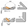 Imagine 3/3 - CMT Freză din carbură pentru ALUCOBOND®, A=90°-135°; S=6-8