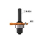 Imagine 2/2 - CMT Tijă de prindere pentru discuri de canelare cod 822, M8-M12, LB= 26-57; S=6-12,7