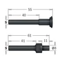 Imagine 1/2 - CMT Tija de prindere pentru freze 823, S=6-12,7