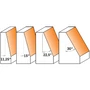 Imagine 3/5 - CMT Freză pentru teșit muchii cu rulment, A=11,25°-45°; S=12