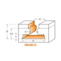 Imagine 5/5 - CMT Freză pentru nut de tip T, D=28-34,9; I=13,5-22,2; S=8-12,7