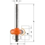 Imagine 1/2 - CMT Freză pentru nut sub formă de semicerc cu rulment, R=3,2-5; S=6,35