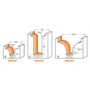 Imagine 2/2 - CMT Freză din carbură pentru decorații, profil B-C-D, S=12-12,7