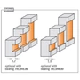 Imagine 3/4 - CMT Freză din carbură pentru locaș șipcă decorativă, I=6,35-19; S=12-12,7