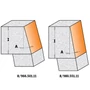 Imagine 2/3 - CMT Freză conică pentru frezare margini la panouri acrilice, A=10°-15°; S=12-12,7
