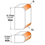 Imagine 2/2 - CMT Freză de rotunjit margini reglabil, cu rulment, R=2-3; S=12-12,7