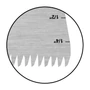 Imagine 2/2 - CMT Fiestrău de 65 mm pentru tăieri de precizie in lemn cu dinti profil dantură japoneză- 1/5/50 bucați