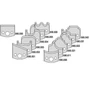 Imagine 2/2 - CMT Set de 13 plăcuțe  cu profile decorative incluse 100x40x30