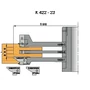 Imagine 2/3 - Omas K422-23  Grup de freze pentru uși de interior, d=30 R3 48-68mm