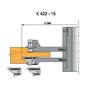 Imagine 3/3 - Omas K422-15  Grup de freze pentru uși de interior, d=30 R3 40-48mm