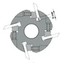 Imagine 3/6 - OMAS Cap de frezare  pentru îndreptat D=122 mm