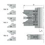 Imagine 2/5 - OMAS Set de freze pentru uși de interior,  K411-4 160x45x50 45°