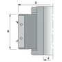 Imagine 2/4 - OMAS Cap de frezare pe bucșă de reducție cu plăcuțe amovibile , reversibile și cu cuțite de rotunjire ,teșire 45° R1.5 R3 R5