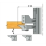 Imagine 3/7 - OMAS Set de freză cu plăcuțe amovibile pentru fabricarea ușilor de interior și de mobilă, K426-5P