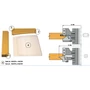 Imagine 5/7 - OMAS Set de freză cu plăcuțe amovibile pentru fabricarea ușilor de interior și de mobilă, K426-5P