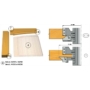 Imagine 6/7 - OMAS Set de freză cu plăcuțe amovibile pentru fabricarea ușilor de interior și de mobilă, K426-5P