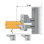Imagine 2/5 - OMAS Set de freză cu plăcuțe amovibile pentru fabricarea ușilor de interior și de mobilă, K426-6P