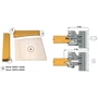 Imagine 5/5 - OMAS Set de freză cu plăcuțe amovibile pentru fabricarea ușilor de interior și de mobilă, K426-6P